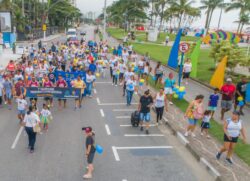 Essa é a segunda edição da Caminhada do Movimento Down de Bertioga
