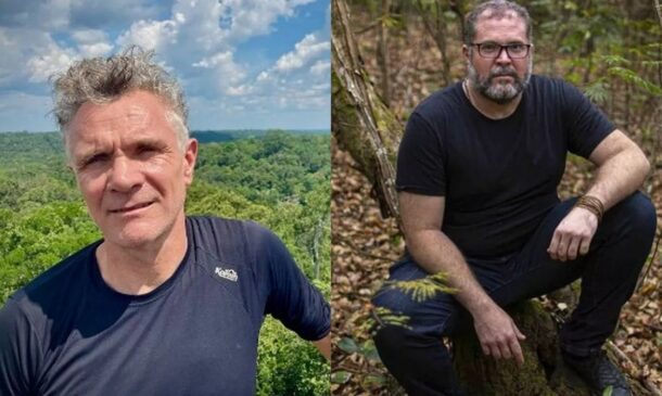 O jornalista britânico Dom Phillips e do indigenista brasileiro Bruno Pereira