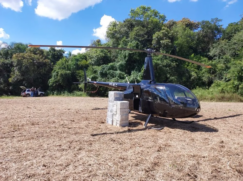 Os agentes federais monitoravam a possível chegada de um helicóptero com grande quantidade de drogas vindo do Paraguai