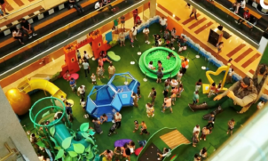 Entre os dias 18 de março e 7 de maio o Shopping Parque Balneário recebe o divertido "Parque João e o Pé de Feijão