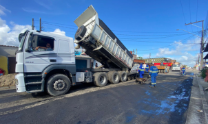 Foram instalados tubos de concreto com maior capacidade de vazão