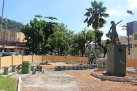 Praça Cândido Portinari é um dos espaços em obras.