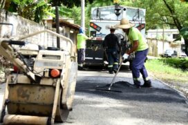 No total os serviços no bairro devem durar cerca de 10 dias