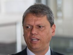 O governador de São Paulo, Tarcísio de Freitas