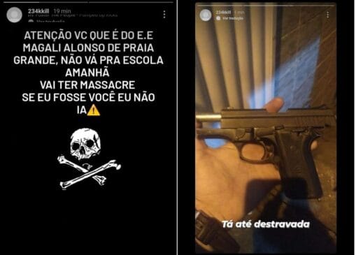 Escola de Praia Grande foi alvo de ameaças feitas pela internet entre terça e quarta-feira