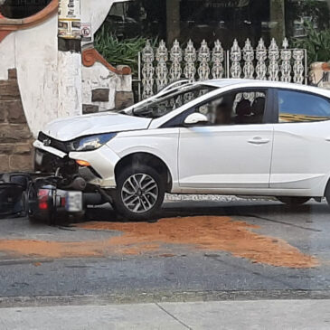 Nenhum dos envolvidos no acidente ficou gravemente ferido