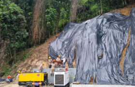 Trabalhos começaram nesta terça no Morro do Marapé.