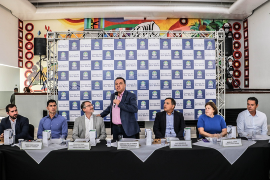 Márcio Cabeça (Republicanos) comandou a primeira reunião presencial do Condesb após a pandemia de Covid 19
