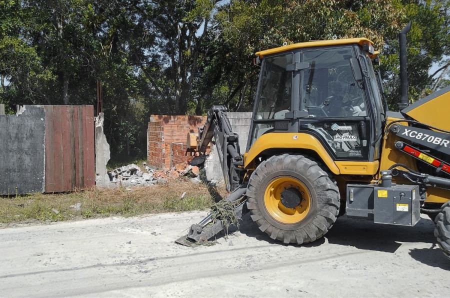 A cidade de Mongaguá intensificou as ações de combate a construções irregulares