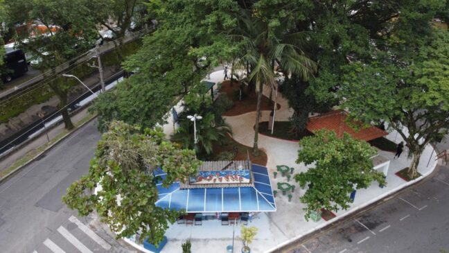 Praça Paulo Fernandes Gasgon foi uma das beneficiadas