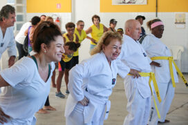 O evento contou com uma série de atividades como aulas de Lian Gong, Ioga, Taekwondo, Tai Chi Chuan, entre outras
