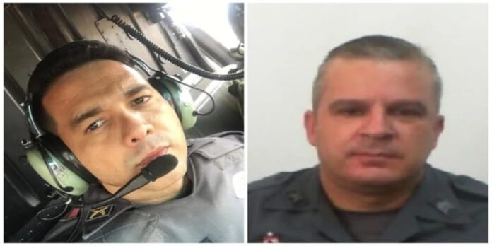 O sargento Roberto da Silva e Josias Justi