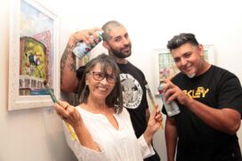 'Bela é a Natureza' reúne 25 pinturas da artista que utiliza a técnica de óleo sobre tela para retratar paisagens e cenários característicos de Santos e região como o jardim da orla, morros e vilas de pescadores
