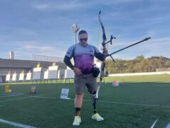 Daniel Moreira de Souza conquistou três medalhas no tiro com arco recurvo
