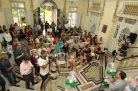 A cerimônia foi no Fundo Social de Solidariedade, localizado na Encruzilhada