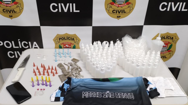 Droga apreendida no Morro do São Bento