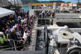 Estação elevatória é entregue em Santos