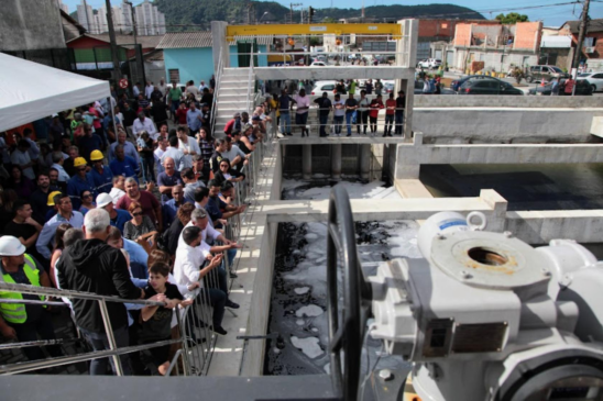 Estação elevatória é entregue em Santos