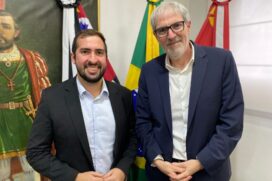 Na sexta-feira (28), o prefeito Kayo Amado recebeu a comitiva liderada pelo cônsul de Israel no Estado de São Paulo, Rafael Erdreich
