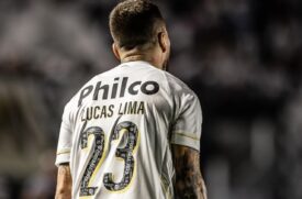 Lucas Lima fez golaço de falta