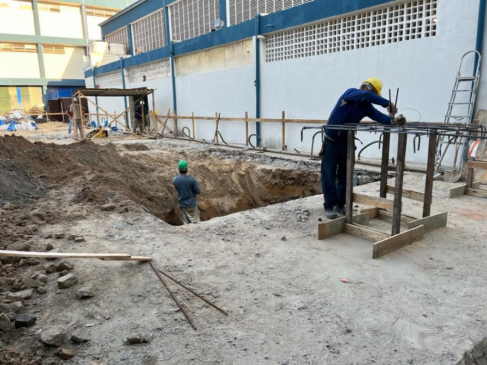 Área onde ficava quadra passará a ter edifício de dois pavimentos, com salas de aula e lazer