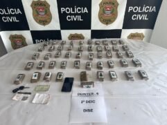50 tabletes de haxixe, a 'super maconha', estavam dentro de porta-malas