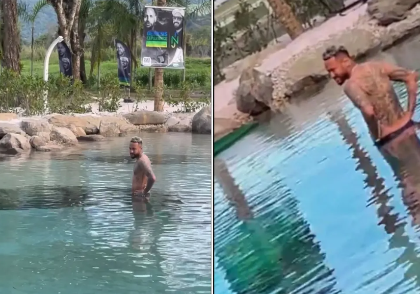 Neymar esteve no imóvel no dia anterior e chegou a entrar no lago, ignorando a ordem de restrição emitida pela secretaria e pela Polícia Civil