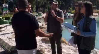 Em vídeo que viralizou nas redes sociais, é possível ouvir Neymar Santos, irritado, aumentando o tom de voz ao responder questionamentos da equipe de fiscalização.
