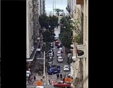 Vazamento de gás interditou via na Ponta da Praia, em Santos