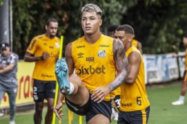 A Lazio ainda não chegou ao valor esperado pelo Santos para vender Marcos Leonardo, centroavante de 20 anos. 