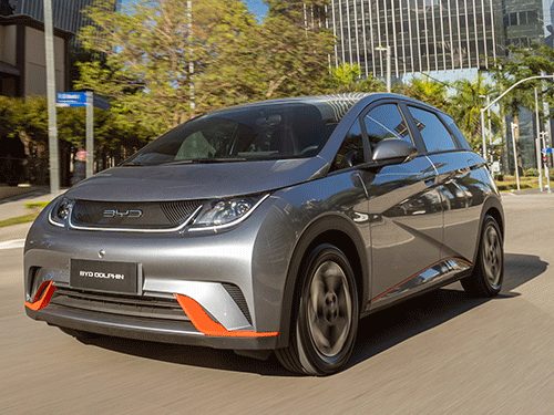 BYD Dolphin EV tem motor elétrico de 95 cavalos de potência e torque de 18,3 kgfm