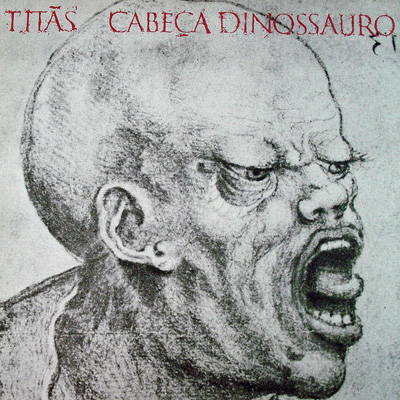 Capa do álbum "Cabeça Dinossauro" dos Titãs, com obra de Leonardo Da Vinci