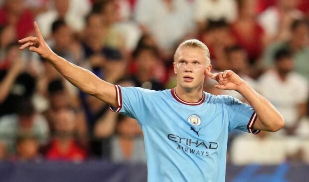 Erllng Haaland, astro norueguês e artilheiro do Manchester City-ING