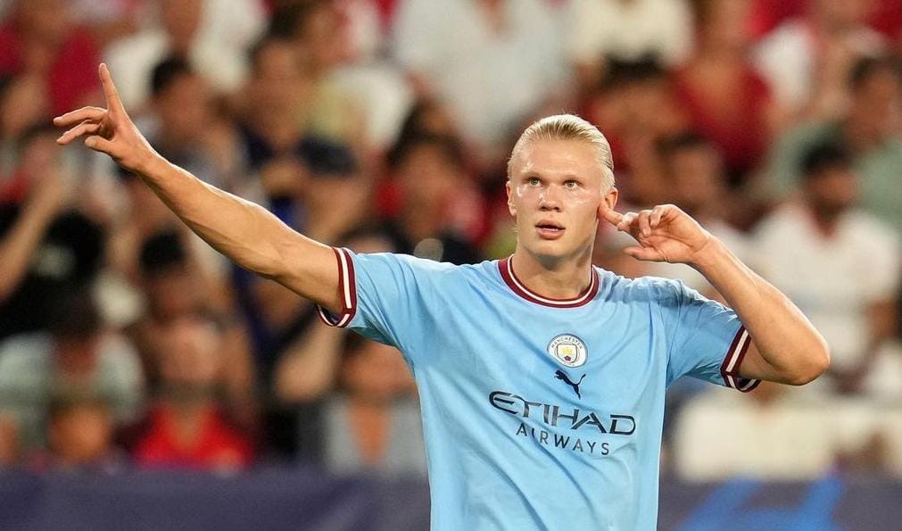 Erllng Haaland, astro norueguês e artilheiro do Manchester City-ING