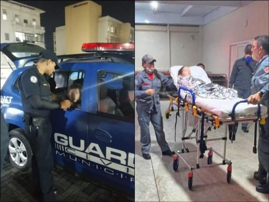 Uma das crianças foi encaminhada para a Santa Casa