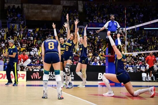 Brasil encerra 1ª fase da Liga das Nações feminina com vitória Seleção faz 3 a 0 na Tailândia e encara a China nas quartas de final