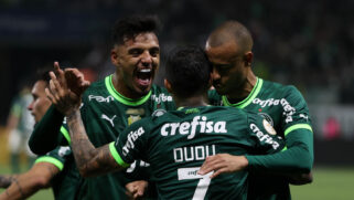 Dudu abriu o placar contra o Flamengo no Allianz Parque