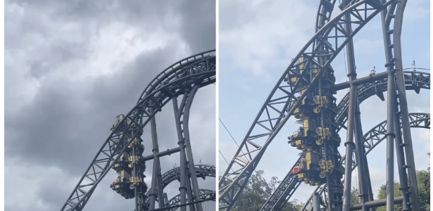 A Smiler é uma das atrações mais populares do parque temático de 910 acres