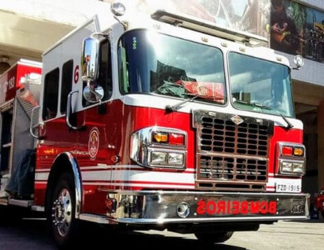 Caminhão do Corpo de Bombeiros
