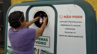 O projeto é realizado pela parceria entre a Prefeitura e a Associação Brasileira das Indústrias de Vidro