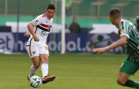 Mesmo com James em campo, tricolor não conseguiu superar marcação do América-MG