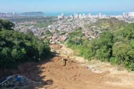 As intervenções conterão novos deslizamentos na área