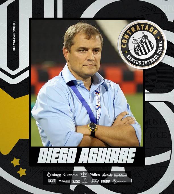 Santos fechou a contratação de Diego Aguirre