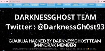 O site da prefeitura de Guarujá foi hackeado na manhã desta terça-feira (29)