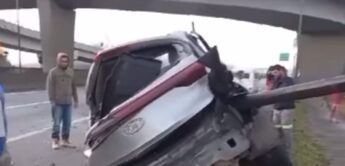 Um homem morreu após perder o controle de seu carro e cair de um viaduto