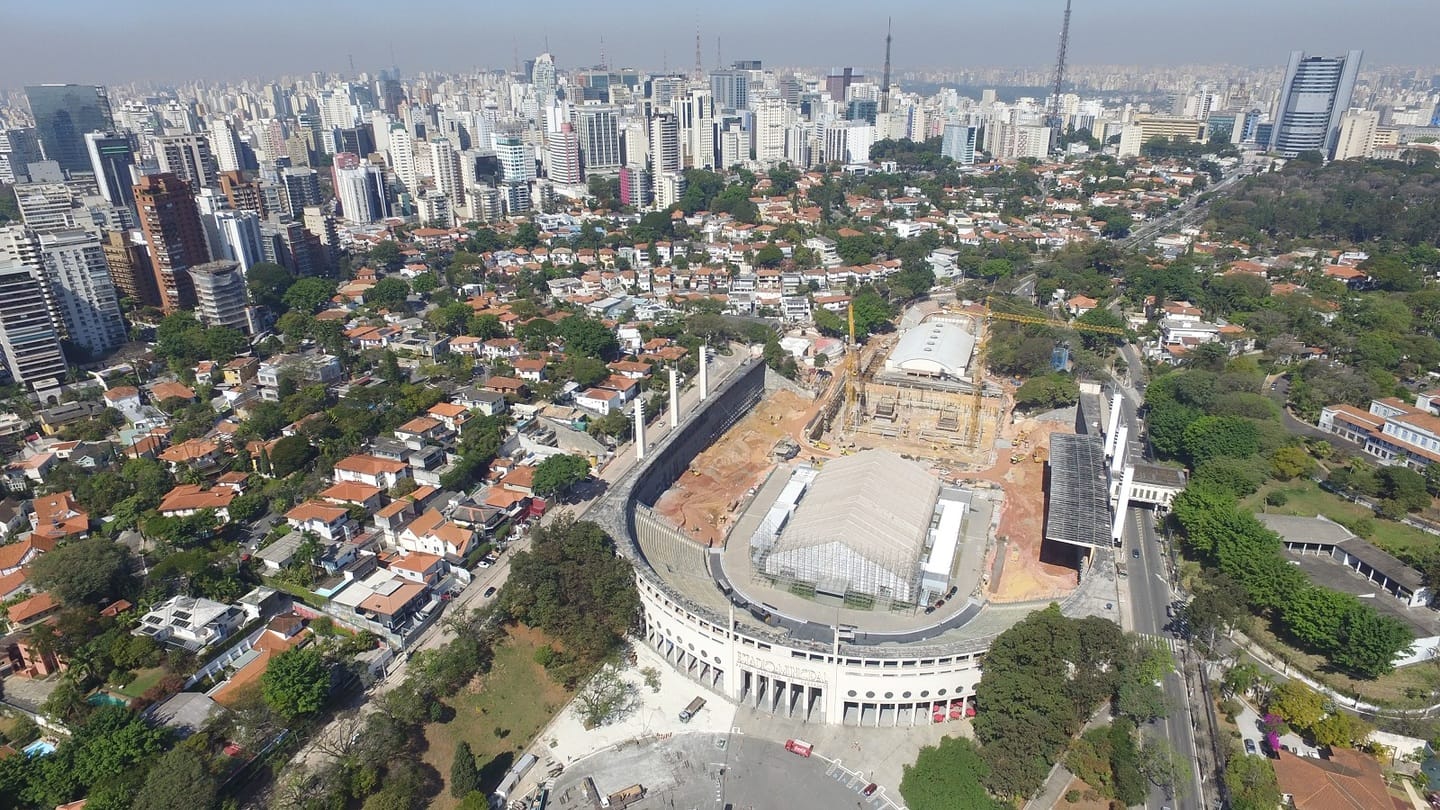 Obras no estádio do Pacaembu chegaram a 50% dos trabalhos