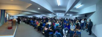 A palestra foi promovida pela Prefeitura na Universidade Metropolitana de Santos (Unimes)