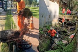 Mais de 26 quilômetros de galerias limpas, 14 quilômetros de ramais, 2.007 bocas de lobo, 1.105 poços de visita, além de 309 caixas de decantação