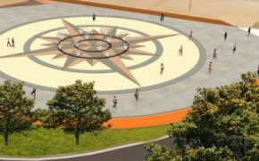A fonte kids será um espaço para a criança brincar com água e luz.