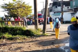 Um feto foi encontrado dentro de uma lixeira em uma comunidade de Guarujá